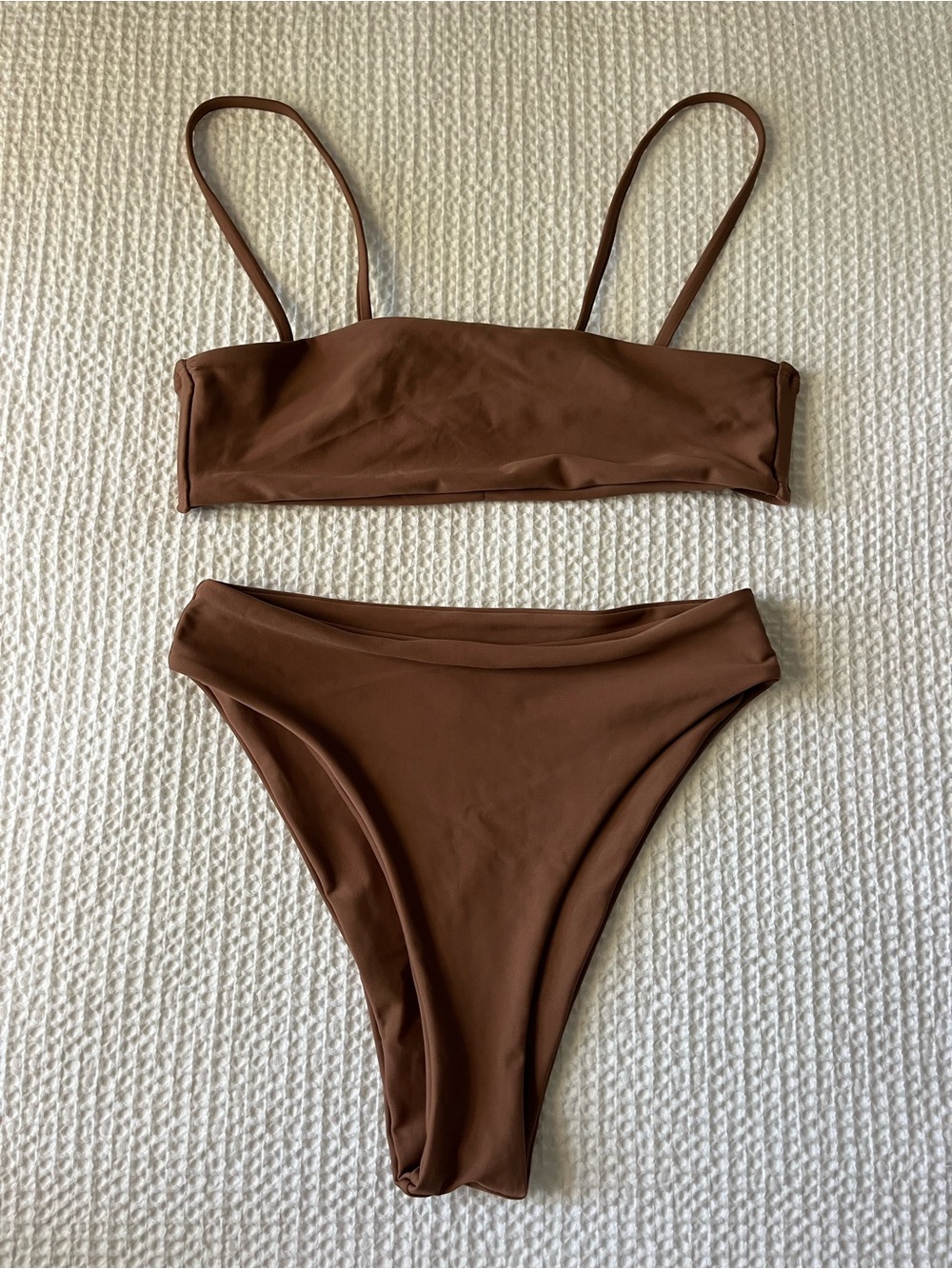 Aurelle Swim Brown Two-Piece Bikini Set